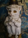 画像3: ヴィクトリアン　猫のオイルランプ