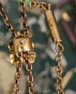 画像11: レア　！　　アールヌーボーのマットエナメルの花と天然バロック真珠の9金ネックレス