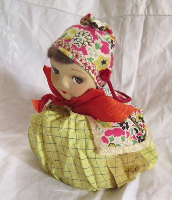 画像4: 文化人形の顔を持つ巾着袋